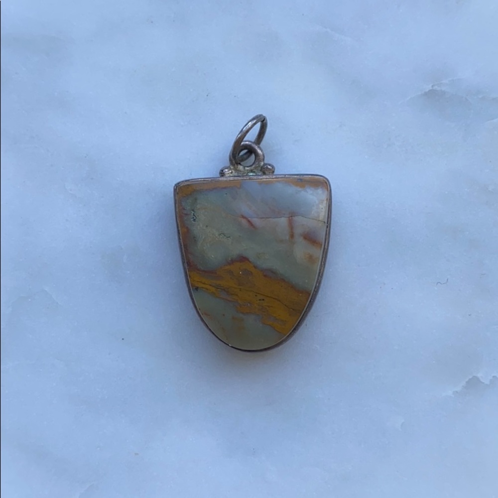 Sterling Silver 925 Pendant Multi Spiritual Stone